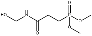 3-(Dimethylphosphono)-N-methylolpropionamide  Structure