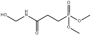 3-(Dimethylphosphono)-N-methylolpropionamide Structure