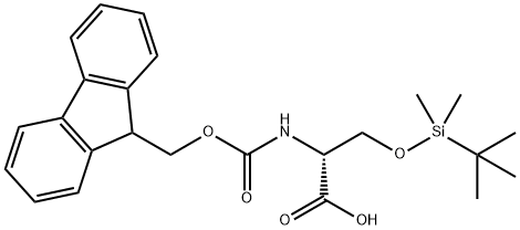 FMOC-D-SER(BSI)-OH 化学構造式