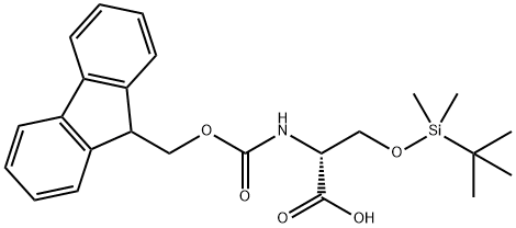 FMOC-D-SER(TBDMS)-OH,201210-25-5,结构式