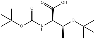 BOC-D-THR(TBU)-OH 化学構造式