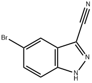 5-溴-1H-吲唑-3-甲腈, 201227-39-6, 结构式