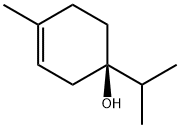 (-)-テルピネン-4-オール 化学構造式