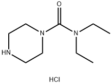 Piperazine-1-carboxylic acid diethylamidehydrochloride Structure