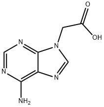 2-(6-氨基-9H-嘌呤-9-基)乙酸 结构式