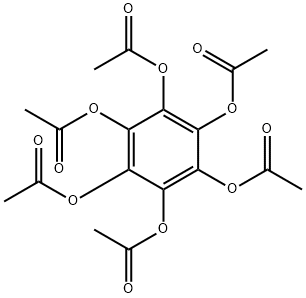 Benzenehexol hexaacetate Structure