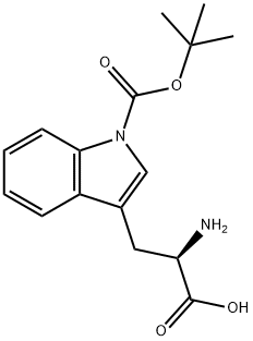 N-叔丁氧羰基-D-色氨酸, 201290-11-1, 结构式