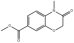 methyl 4-methyl-3-oxo-3,4-dihydro-2H-1,4-benzoxazine-7-carboxylate Structure