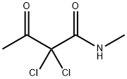 2,2-ジクロロ-N-メチル-3-オキソブタンアミド 化学構造式