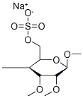 HEPTAKIS(2 3-DI-O-METHYL-6-O-SULFO)-(B)& Struktur