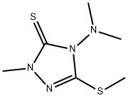 4-(ジメチルアミノ)-1-メチル-3-(メチルチオ)-1H-1,2,4-トリアゾール-5(4H)-チオン 化学構造式