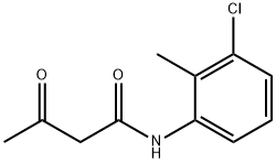 N-(3-クロロ-2-メチルフェニル)-3-オキソブタンアミド 化学構造式