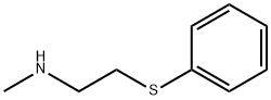 N-メチル-2-(フェニルチオ)エタンアミン 化学構造式