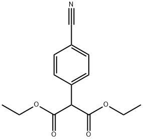 DIETHYL 2-(4-CYANOPHENYL)MALONATE Structure
