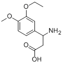 3-胺基-3-(3-乙氧基-4-甲氧基-苯基)丙酸酯, 201408-36-8, 结构式