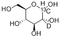 D-葡萄糖-1-13C-2-C-D, 201417-06-3, 结构式