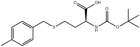 (S)-2-(BOC-AMINO)-4-(4-METHYL-BENZYLSULFANYL)BUTYRIC ACID Struktur