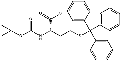 BOC-S-トリチル-L-ホモシステイン 化学構造式