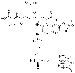 BIOTIN-LC-TYR(PO3H2)-GLU-GLU-ILE, 201422-05-1, 结构式