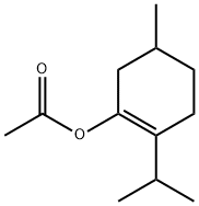 2-(isopropyl)-5-methylcyclohexen-1-yl acetate 结构式