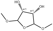 3,4-Dihydroxy-2,5-dimethoxytetrahydrofuran Struktur