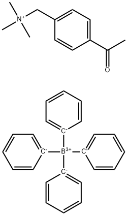 N-(4-ACETYLBENZYL)-N,N,N-TRIMETHYL AMMONIUM TETRAPHENYLBORATE Structure
