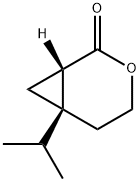 3-Oxabicyclo[4.1.0]heptan-2-one,6-(1-methylethyl)-,(1S)-(9CI) Structure