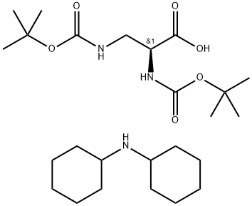 BOC-DAP(BOC)-OH DCHA Structure