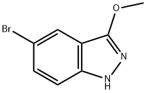 5-溴-3-甲氧基-1H-吲唑 结构式