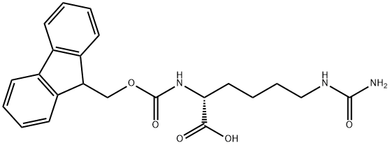 N-芴甲氧羰基-D-高瓜氨酸,201485-38-3,结构式