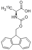 L-ALANINE-N-FMOC (3-13C) Structure