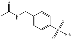 N-[4-(アミノスルホニル)ベンジル]アセトアミド 化学構造式