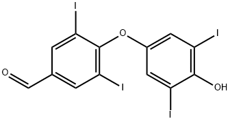 左旋甲状腺素苯甲醛杂质,2016-06-0,结构式
