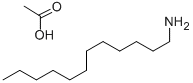 1-十二烷胺乙酸盐, 2016-56-0, 结构式