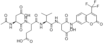 AC-ASP-GLU-VAL-ASP-AFC 化学構造式