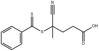 4-CYANO-4-(THIOBENZOYLTHIO)PENTANOIC ACID Structure