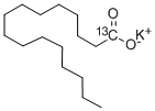棕榈酸-1-13C 钾盐, 201612-58-0, 结构式