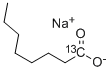オクタン酸ナトリウム-1-13C 化学構造式
