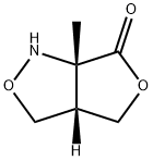 3H,6H-Furo[3,4-c]isoxazol-6-one,tetrahydro-6a-methyl-,cis-(9CI) 结构式