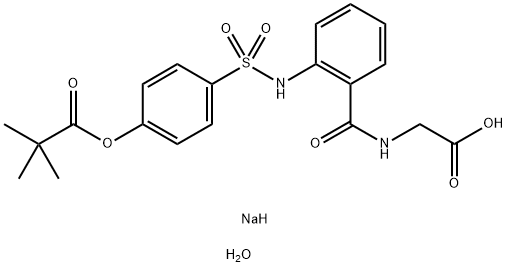 Sivelestat sodium Struktur