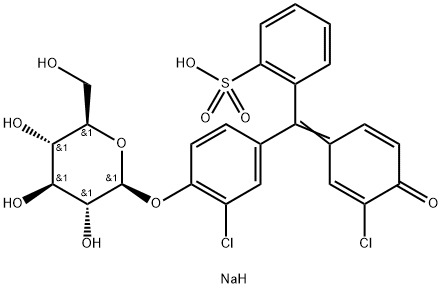 CHLOROPHENOL RED-BETA-D-GALACTOPYRANOSIDE 结构式