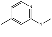 N,N,4-三甲基吡啶-2-胺 结构式