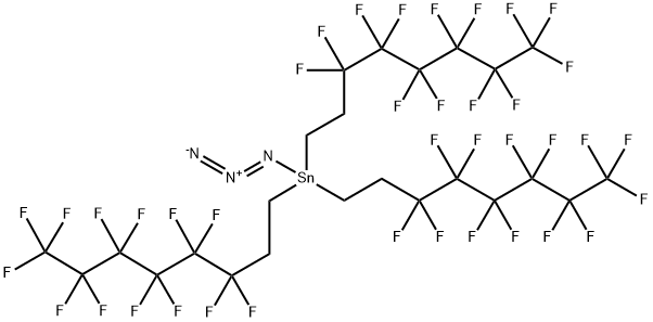 三(3,3,4,4,5,5,6,6,7,7,8,8,8-氟辛基)锡氮 结构式