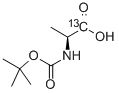 N-(TERT-BUTOXYCARBONYL)-L-ALANINE-1-13C Structure