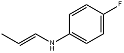 Benzenamine, 4-fluoro-N-1-propenyl-, (E)- (9CI) Structure