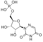 6-アザウリジン5'-りん酸 化学構造式
