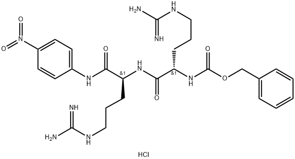 Z-精氨酸-精氨酸-对硝基苯胺二盐酸盐, 201807-90-1, 结构式