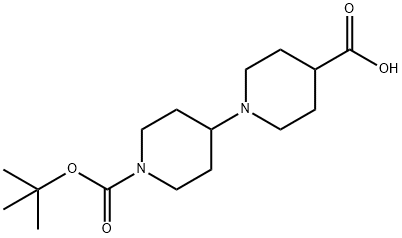 1'-(TERT-ブチルトキシカルボニル)-1,4'-ビピペリジン-4-カルボン酸 化学構造式