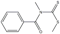 Phenacyldithiocarbamic acid methyl ester Structure