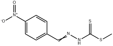 2-(4-Nitrobenzylidene)hydrazinecarbodithioic acid methyl ester 结构式